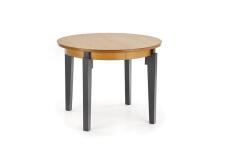 Стол обеденный HALMAR SORBUS дуб медовый/графит 100-200/100
