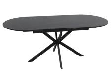 Стол обеденный SIGNAL GASTON Ceramic черный/черный 140-180/80