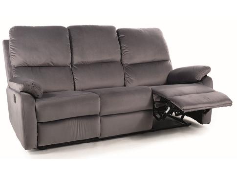 Диван SIGNAL SPENCER 3 Velvet Bluvel 14 раскладной, серый