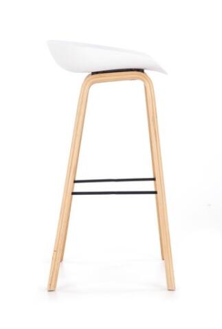 Стул барный HALMAR H86 белый/серый