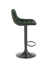 Стул барный HALMAR H95 темно-зеленый/черный