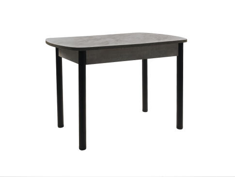 Стол ВВР Раздвижной пластиковый Лавант/бетон серый/черный прямой 110-150/70