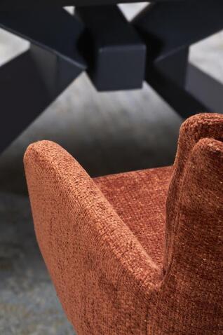 Стол обеденный HALMAR LUCIANO синий мрамор/черный 180-230/90