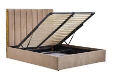 Кровать HALMAR PALAZZO бежевый/золотой, 160/200