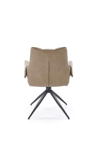 Стул HALMAR K579 коричневый/черный, поворотный