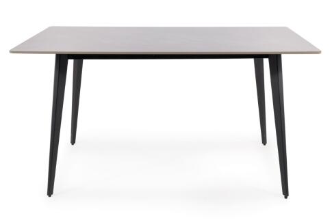 Стол обеденный SIGNAL IVY серый/черный 140/80