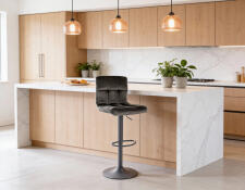 Стул барный SIGNAL C105 Velvet Bluvel 19 черный/черный