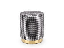 Пуф HALMAR ARUNA черный/белый/золотой