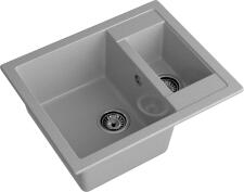Кухонная мойка GRANFEST QUADRO Q-610K серый