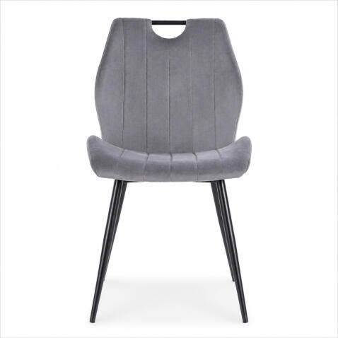 Стул SIGNAL ARCO Velvet Bluvel 14 серый/черный
