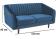 Диван SIGNAL ASPREY 2 Velvet Bluvel 86 темно-синий/венге