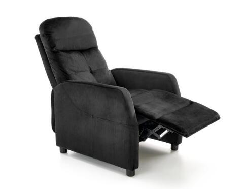 Кресло HALMAR FELIPE 2 раскладное, черный/венге