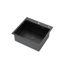 Мойка ARFEKA ECO AR 550*500 POP-UP BLACK PVD NANO DECOR