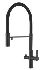 Смеситель для кухни ZORG SOIFOS PREMIUM BRASS black metallic