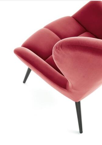 Кресло HALMAR TYRION бордовый/черный