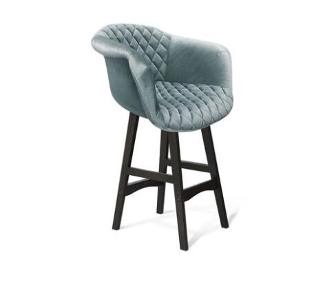 Стул полубарный Sheffilton SHT-ST31-C2/S65-1 аквамарин/венге