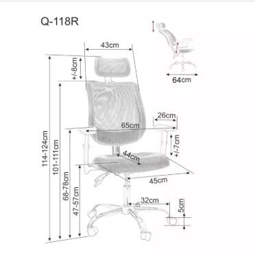 Кресло компьютерное SIGNAL Q-118R черный