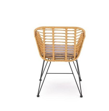 Стул HALMAR K541 серый/натуральный/черный