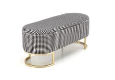 Скамья HALMAR HARMONY черный/белый/золотой