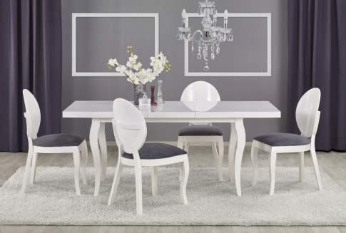 Стул HALMAR VERDI белый/серый