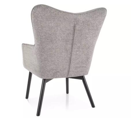 Кресло SIGNAL CARMEN Raven 07 серый/черный мат