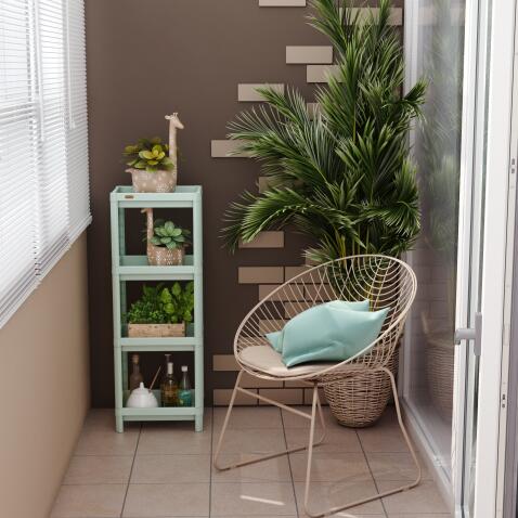 Стеллаж Sheffilton SHT-SS25-4 пастельно-зеленый