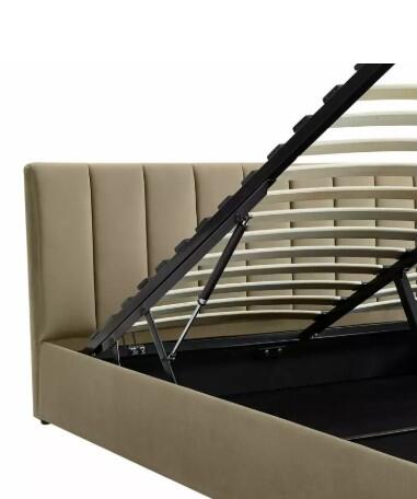 Кровать SIGNAL MONTREAL Velvet Bluvel 28 бежевый, 140/200