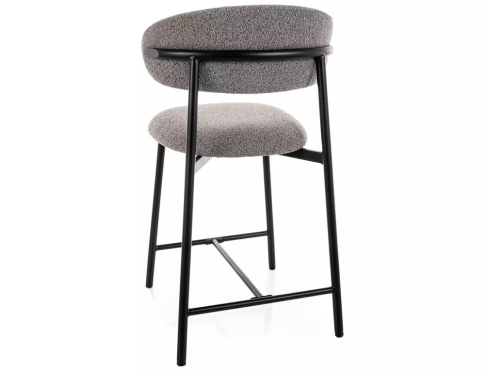 Стул барный SIGNAL ELTON H-2 t.232 серый/черный