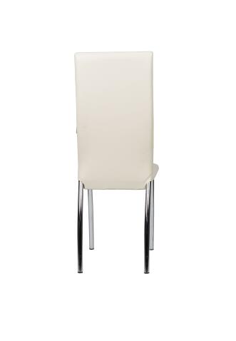 Стул ВВР Версаль ваниль/хром, экокожа