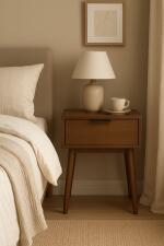 Тумба прикроватная HALMAR CASSINA орех/орех