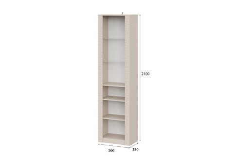 Пенал NN Мебель (МС Калипсо К) Меланж, со стеклом 