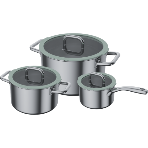 Набор посуды Omoikiri Kenrei Set OL оливковый Набор посуды Omoikiri Kenrei Set OL оливковый