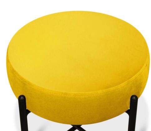 Банкетка Sheffilton SHT-B4 артикул Б-7 желтый/черный муар