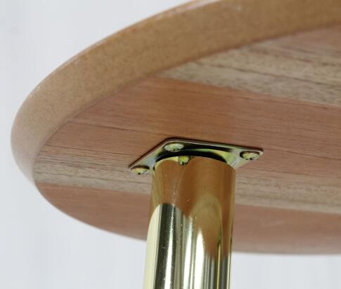 Стол журнальный Sheffilton SHT-CT17 артикул SHT-СТЖ5 дуб весенний/черное дерево/латунь