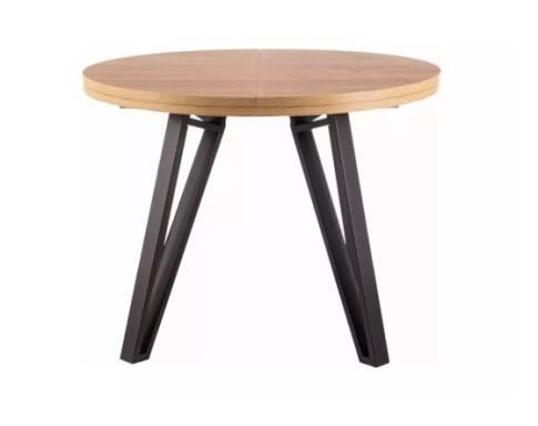 Стол обеденный SIGNAL GALAXY дуб артизан/черный 100-168/100