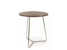 Стол журнальный SIGNAL ALTA B орех/хром 45