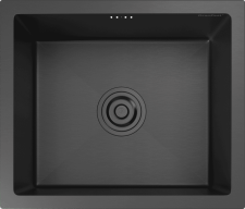 Кухонная мойка из нержавеющей стали GRANFEST METAL 4538 PVD графит