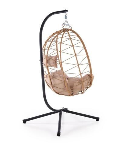 Кресло HALMAR SNAKE натуральный/бежевый