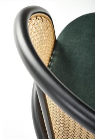 Стул HALMAR K508 темно-зеленый/черный