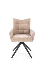 Стул HALMAR K540 бежевый/черный, поворотный