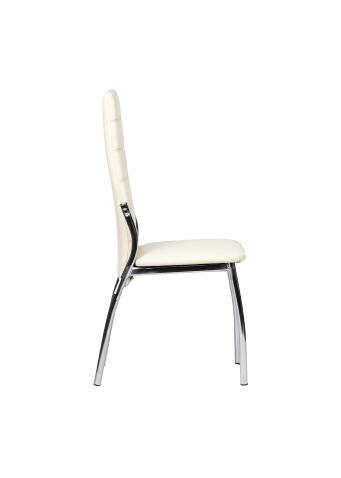 Стул ВВР Прага ваниль/хром, экокожа