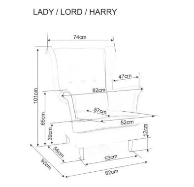 Кресло SIGNAL LORD CORAL WM82/венге