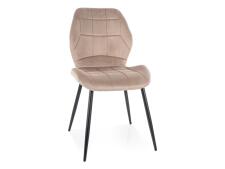 Стул SIGNAL JAKE Velvet Bluvel 40 темно-бежевый/черный