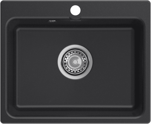 Кухонная мойка GRANFEST SMART SM-520 черный, без сифона