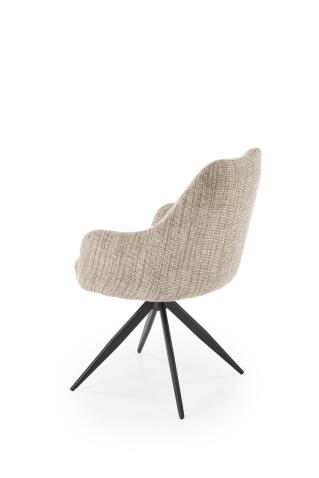 Стул HALMAR K564 бежевый/черный, поворотный