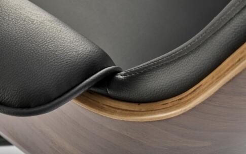 Кресло компьютерное HALMAR WEBER ореховый/черный