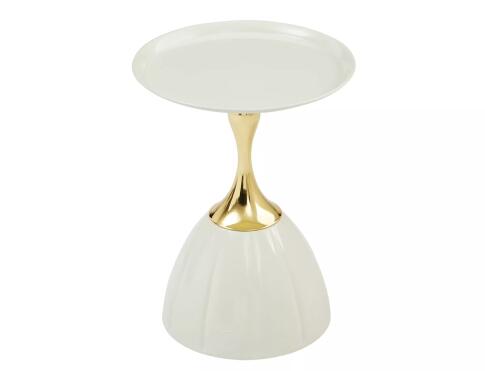 Стол журнальный SIGNAL PIANA белый/золотой 38/50