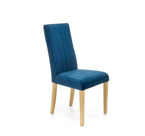 Стул HALMAR DIEGO 3 Monolith 77 синий/дуб медовый