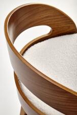 Стул барный HALMAR H110 кремовый/ореховый Стул барный HALMAR H110 кремовый/ореховый