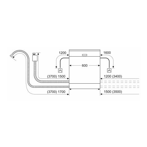 Посудомоечная машина встраиваемая BOSCH SMV4EVX04E